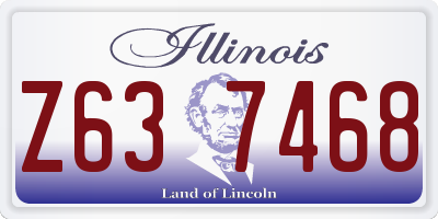 IL license plate Z637468