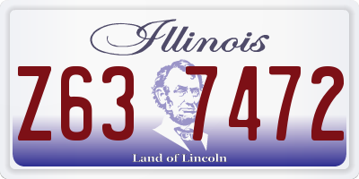 IL license plate Z637472