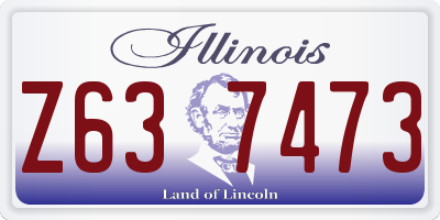 IL license plate Z637473