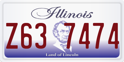 IL license plate Z637474