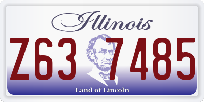 IL license plate Z637485