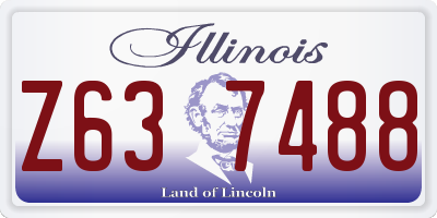 IL license plate Z637488