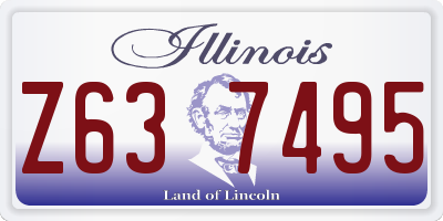 IL license plate Z637495