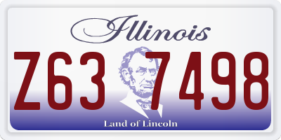 IL license plate Z637498