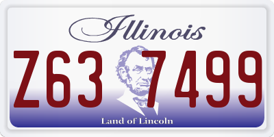 IL license plate Z637499