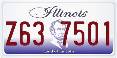 IL license plate Z637501