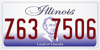IL license plate Z637506