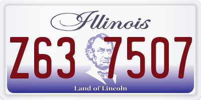 IL license plate Z637507