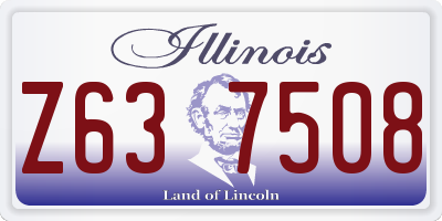 IL license plate Z637508