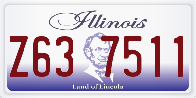 IL license plate Z637511