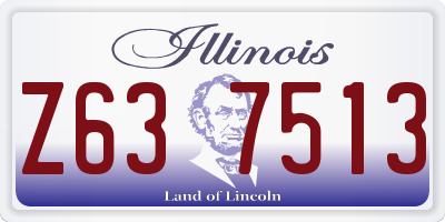 IL license plate Z637513