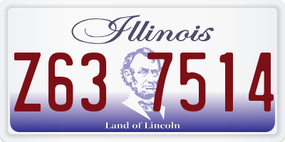 IL license plate Z637514