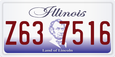 IL license plate Z637516