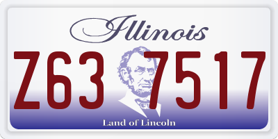 IL license plate Z637517