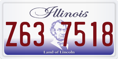 IL license plate Z637518