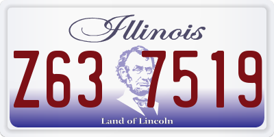IL license plate Z637519