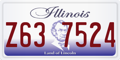 IL license plate Z637524