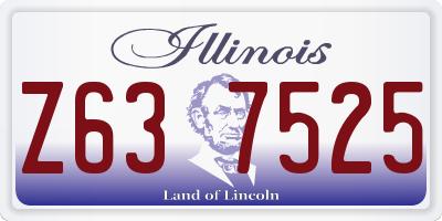 IL license plate Z637525