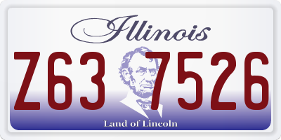 IL license plate Z637526