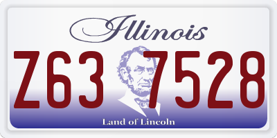 IL license plate Z637528