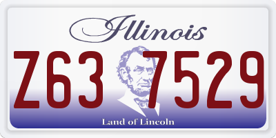 IL license plate Z637529