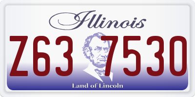 IL license plate Z637530