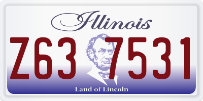 IL license plate Z637531