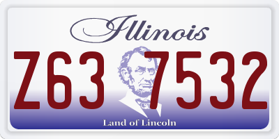 IL license plate Z637532