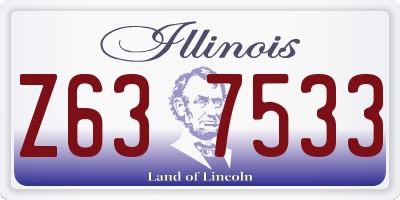 IL license plate Z637533