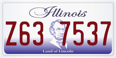 IL license plate Z637537
