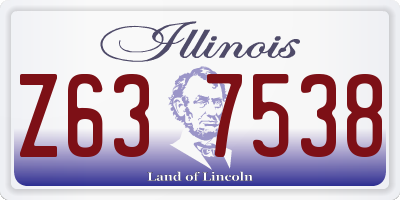IL license plate Z637538