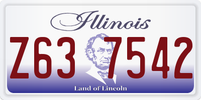 IL license plate Z637542