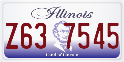 IL license plate Z637545