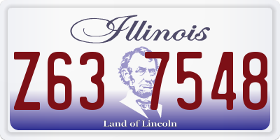 IL license plate Z637548