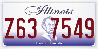 IL license plate Z637549