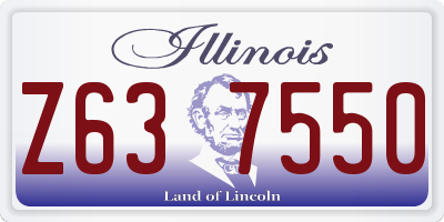 IL license plate Z637550