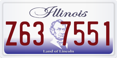IL license plate Z637551