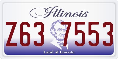 IL license plate Z637553
