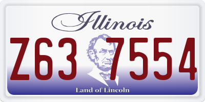 IL license plate Z637554