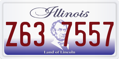IL license plate Z637557