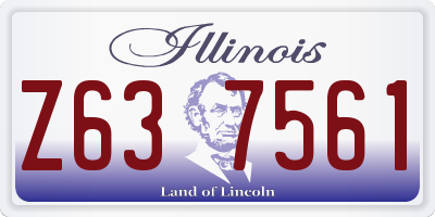 IL license plate Z637561