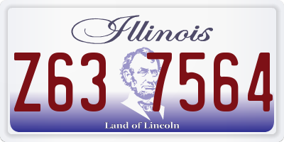 IL license plate Z637564