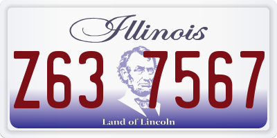 IL license plate Z637567