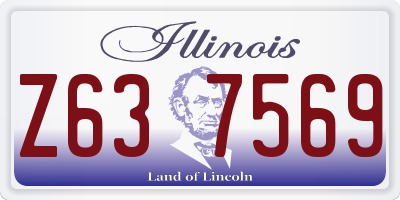 IL license plate Z637569