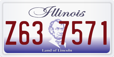IL license plate Z637571