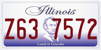 IL license plate Z637572