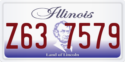 IL license plate Z637579