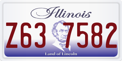 IL license plate Z637582