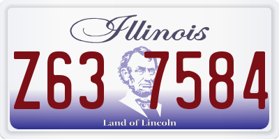 IL license plate Z637584