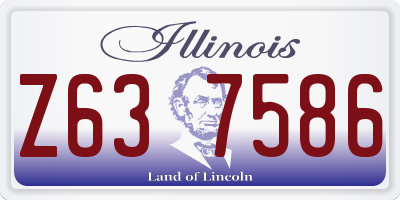 IL license plate Z637586